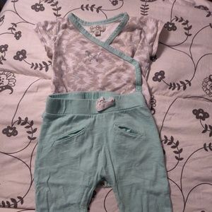 Mint Green Aztec Jessica Simpson Baby outfit
